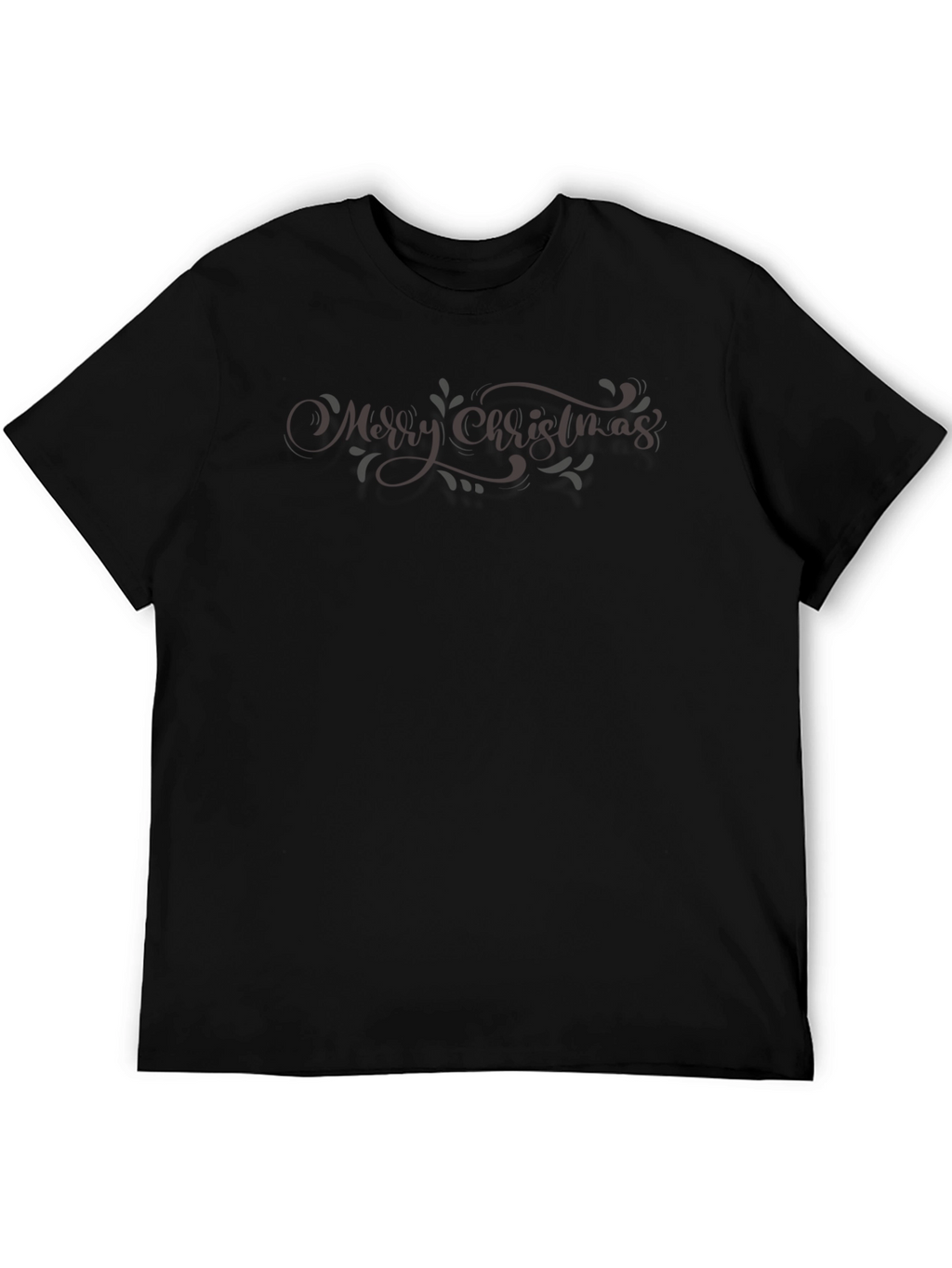 Mens Black T-Shirt with Graphic Print