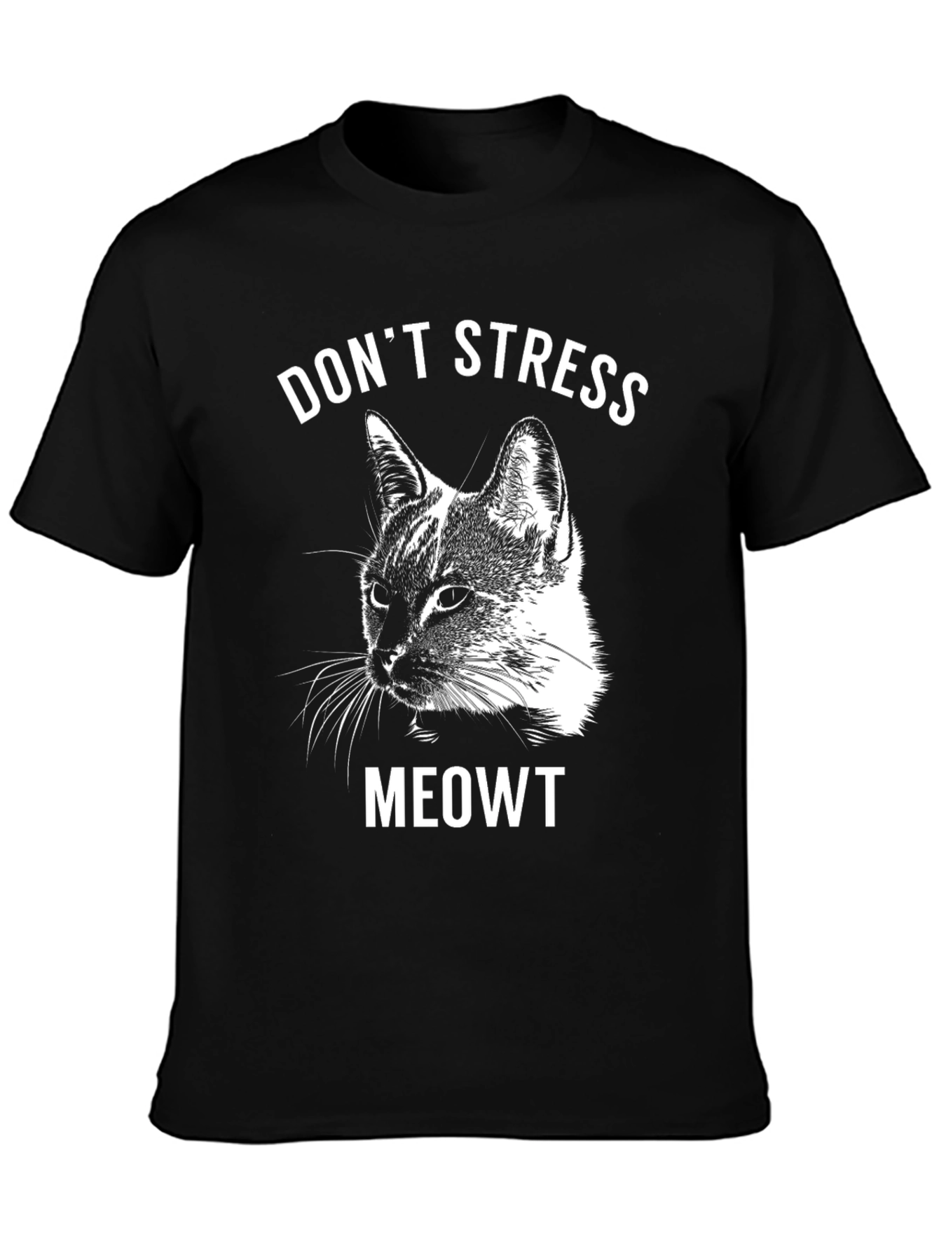 Dont Stress Meowt Cat T-Shirt - Funny Cat Lover Tee