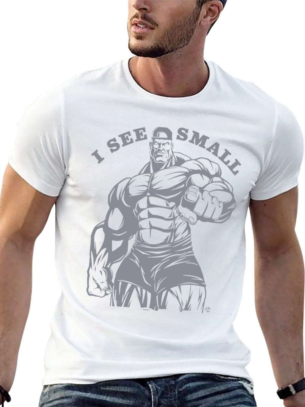 I See Small Funny Gym T-Shirt Bodybuilding Gift