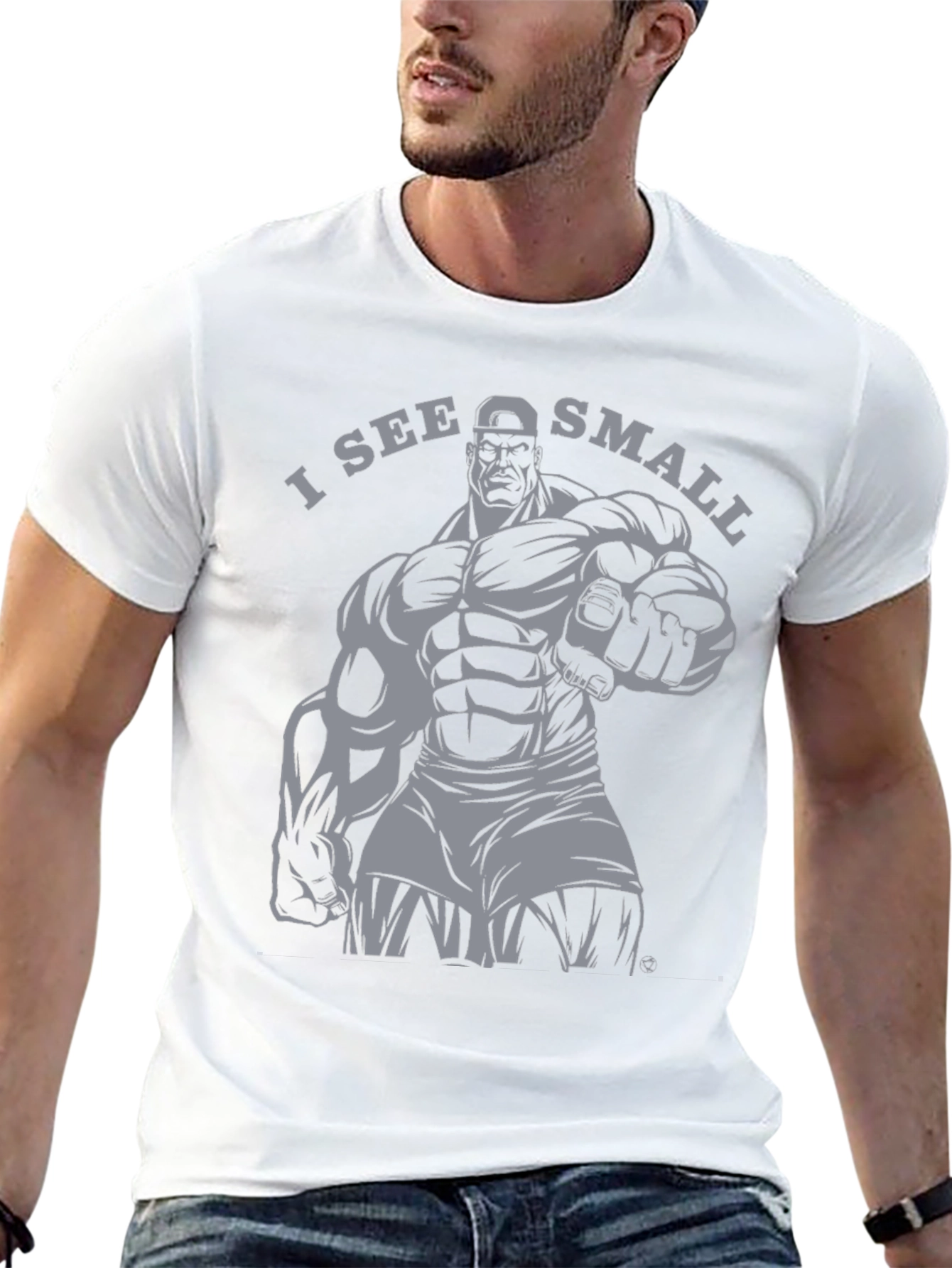 I See Small Funny Gym T-Shirt Bodybuilding Gift