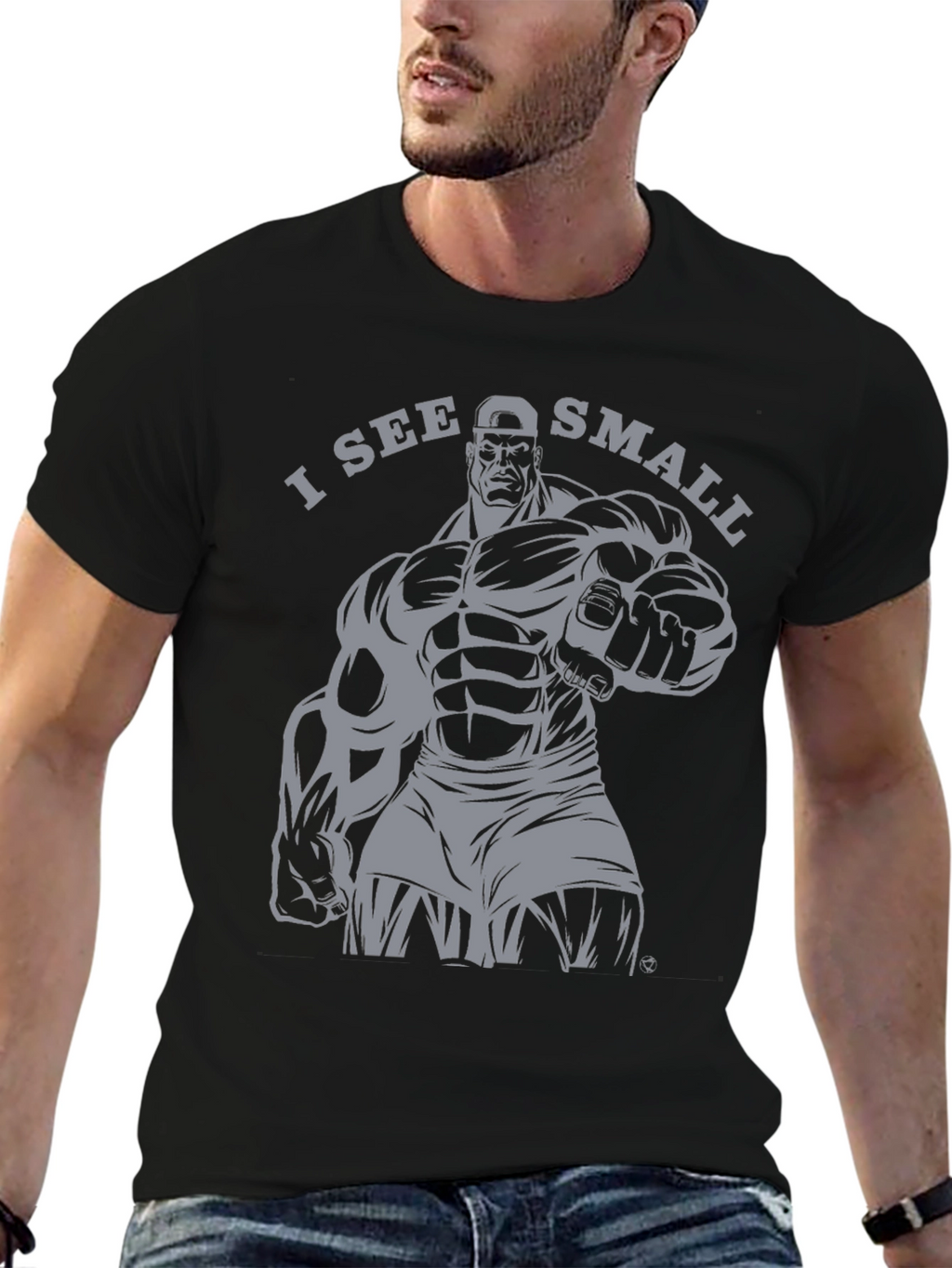 I See Small Funny Gym T-Shirt Bodybuilding Gift