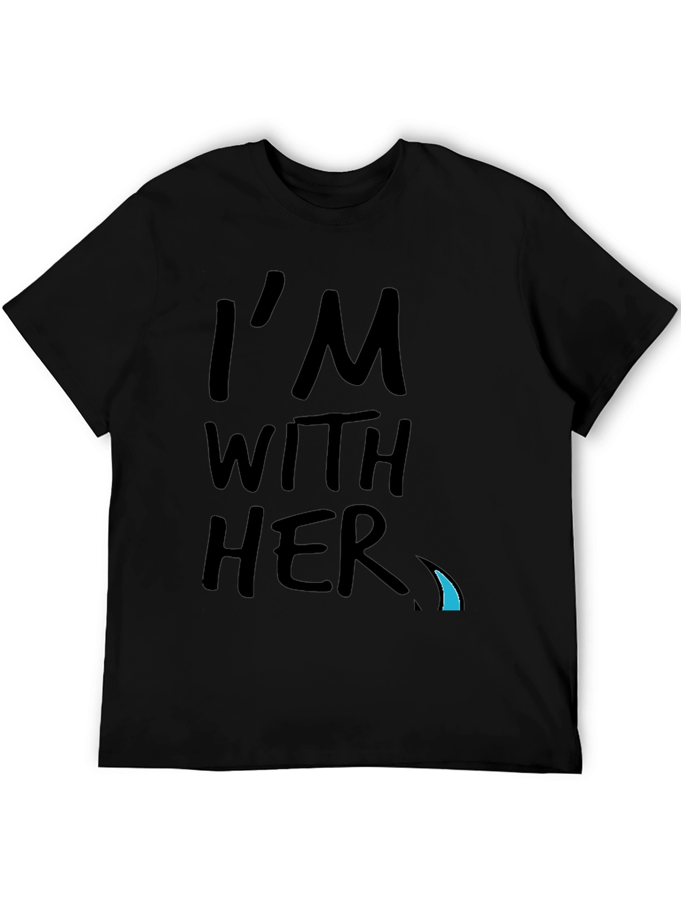 Im With Her Graphic Tee - Black Crew Neck