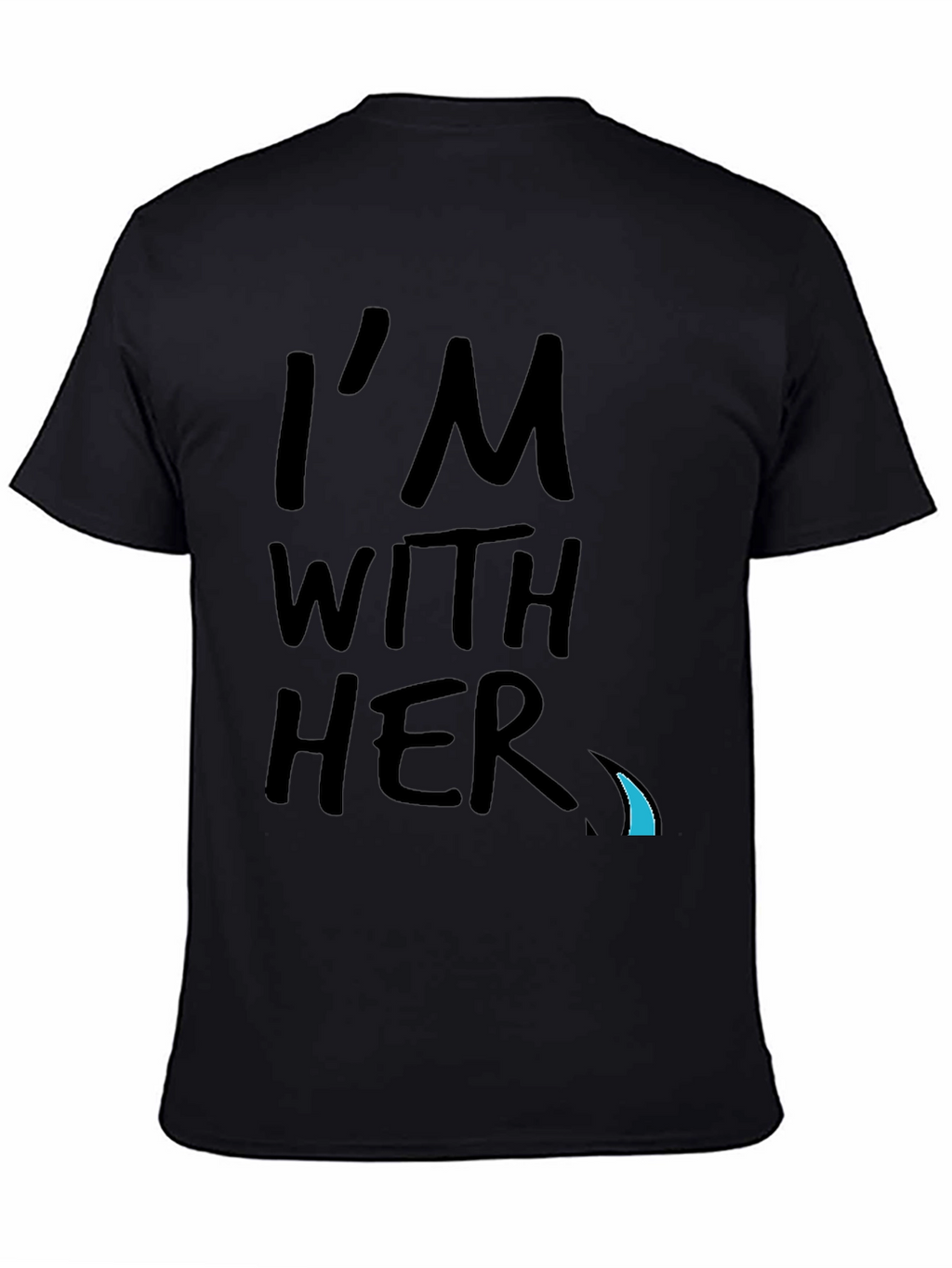 Im With Her Graphic Tee - Black Crew Neck