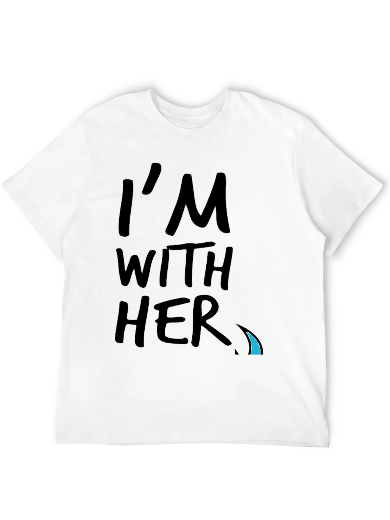 Im With Her Graphic Tee - Black Crew Neck