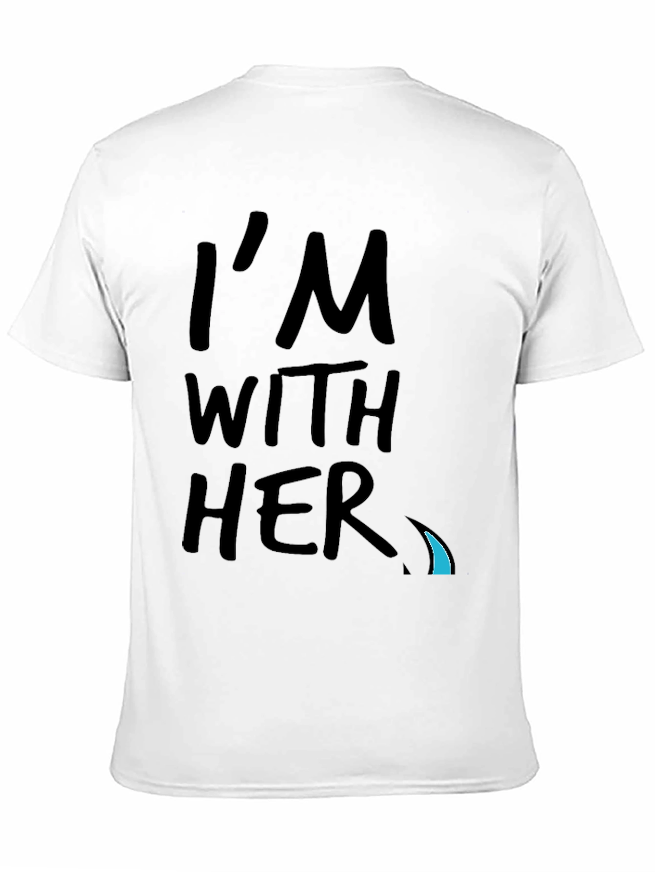 Im With Her Graphic Tee - Black Crew Neck
