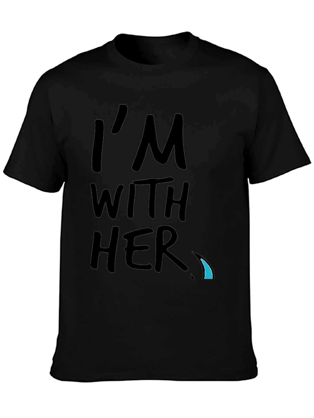 Im With Her Graphic Tee - Black Crew Neck