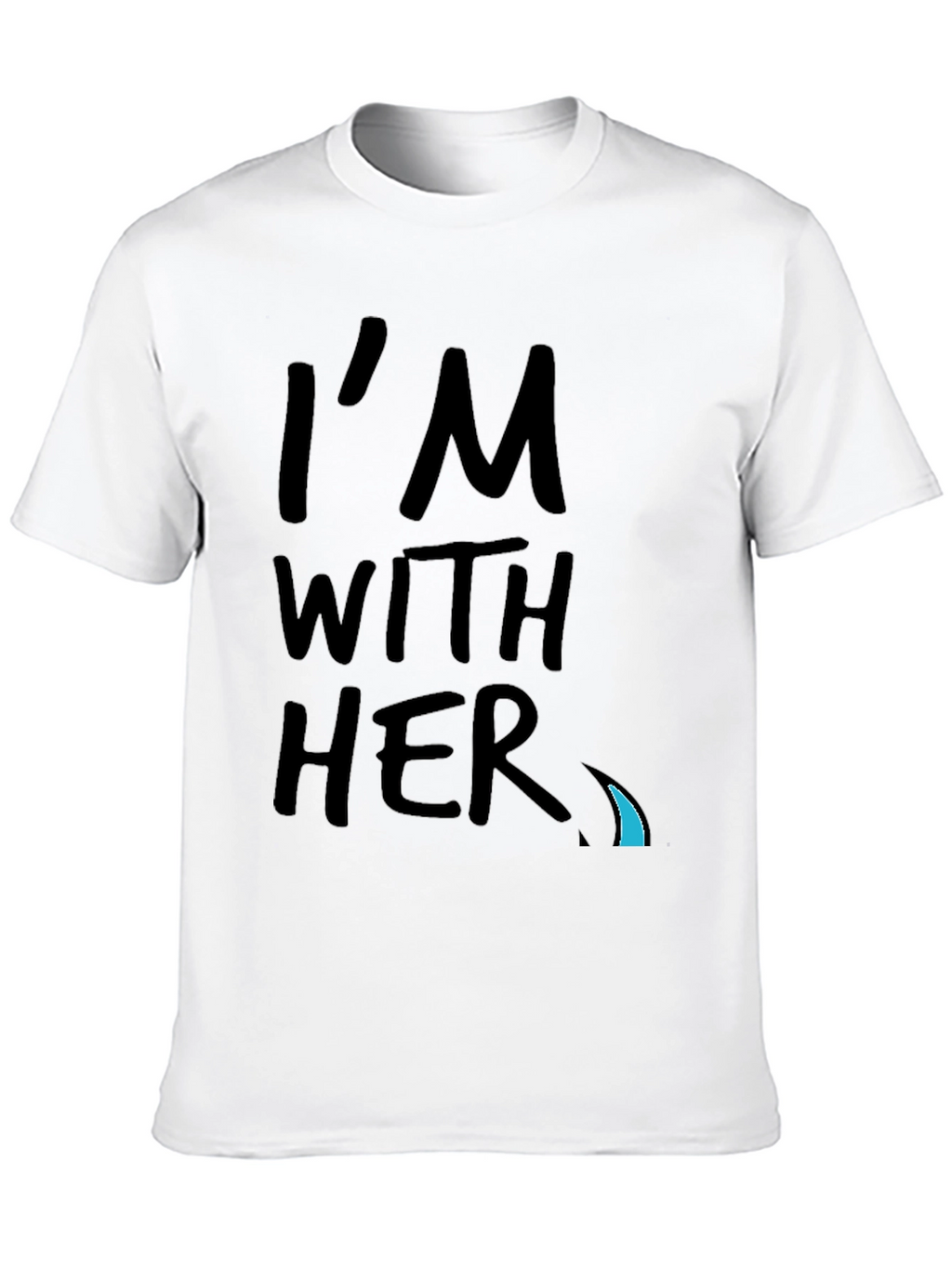 Im With Her Graphic Tee - Black Crew Neck
