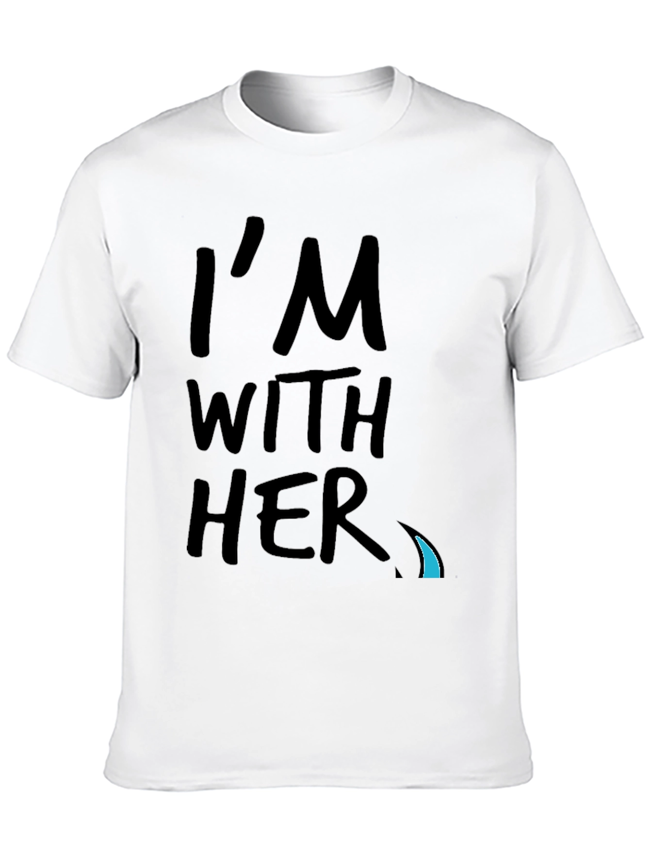 Im With Her Graphic Tee - Black Crew Neck