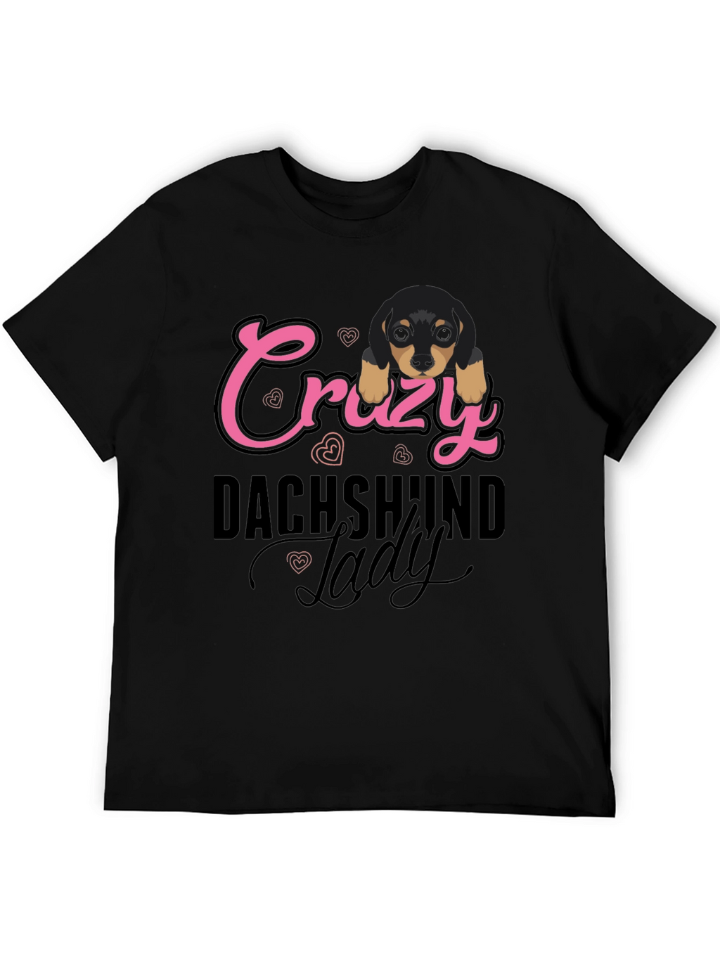 Crazy Dachshund Lady T-Shirt - Cute Dog Lover Tee