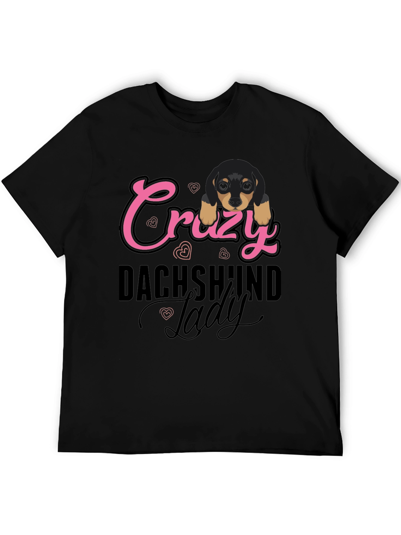 Crazy Dachshund Lady T-Shirt - Cute Dog Lover Tee
