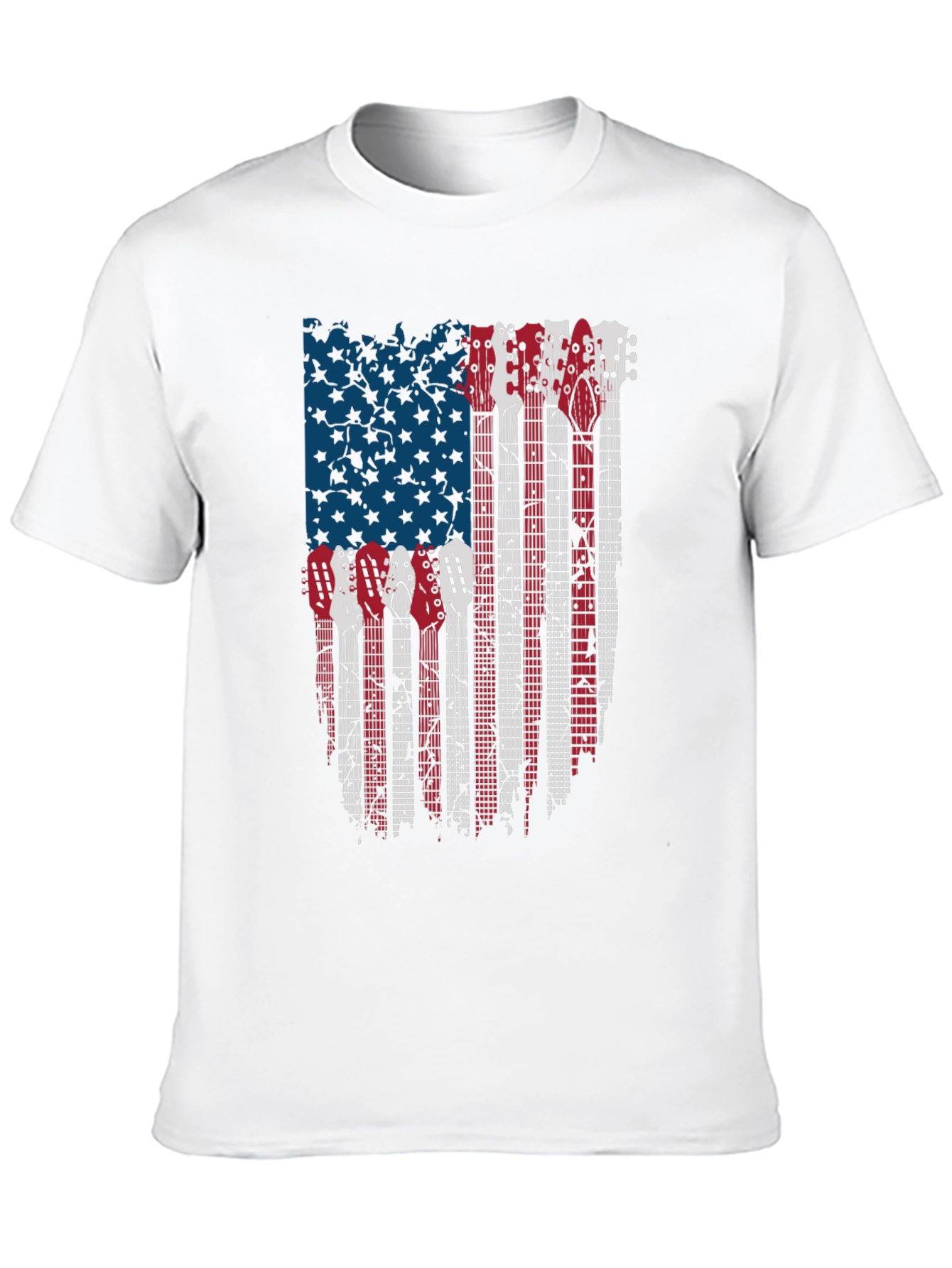 American Flag Guitar T-Shirt