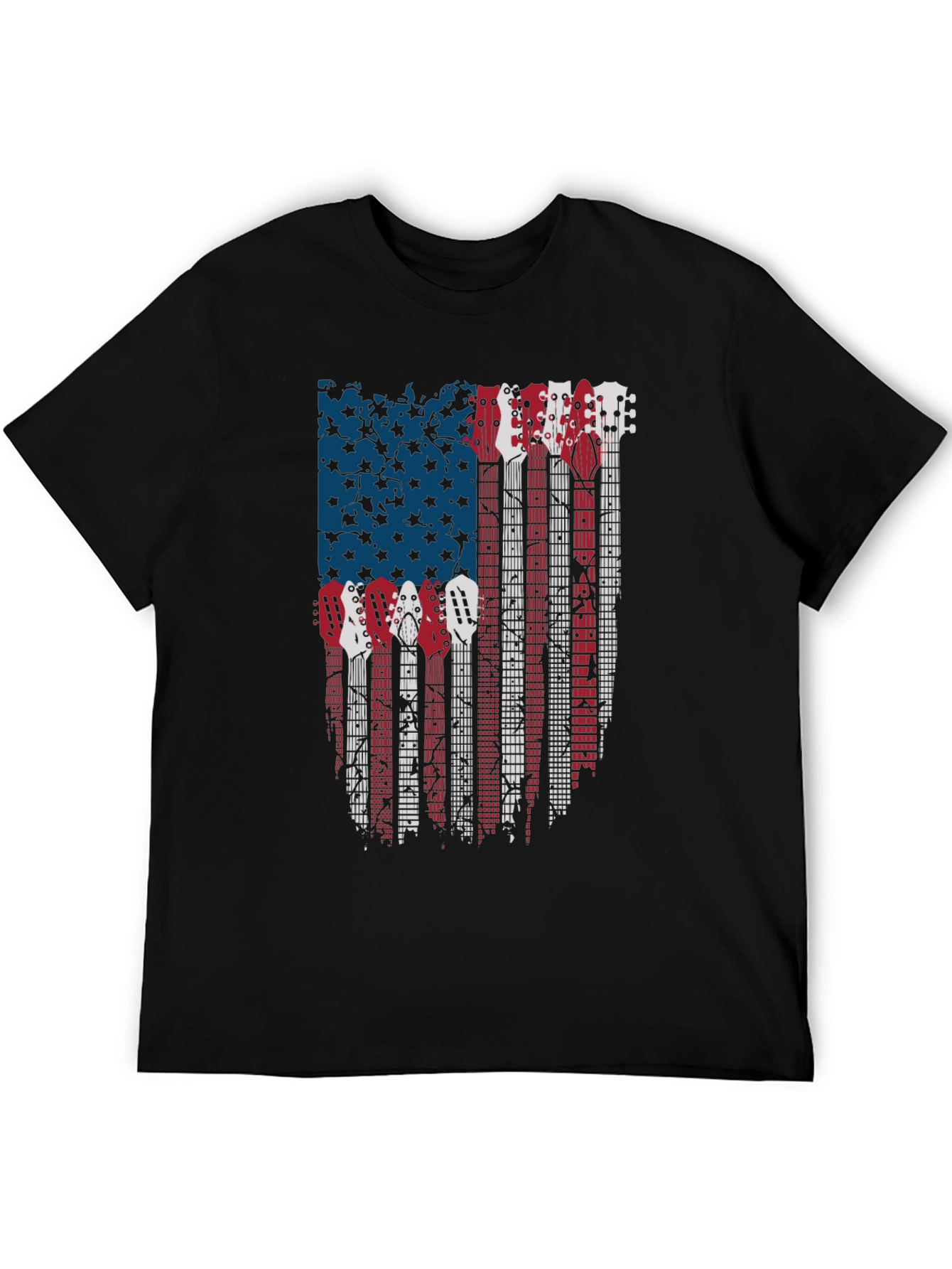 American Flag Guitar T-Shirt
