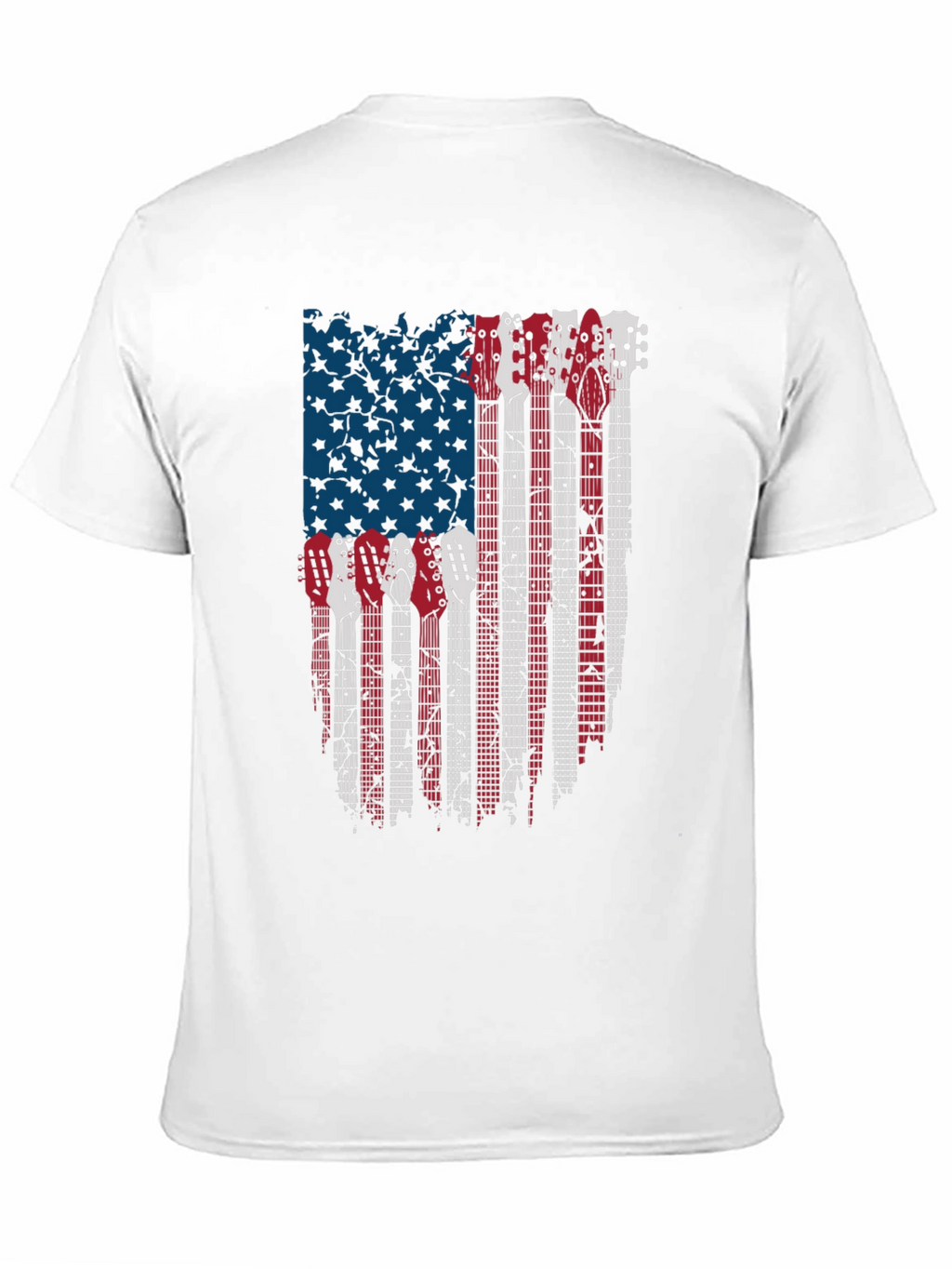 American Flag Guitar T-Shirt