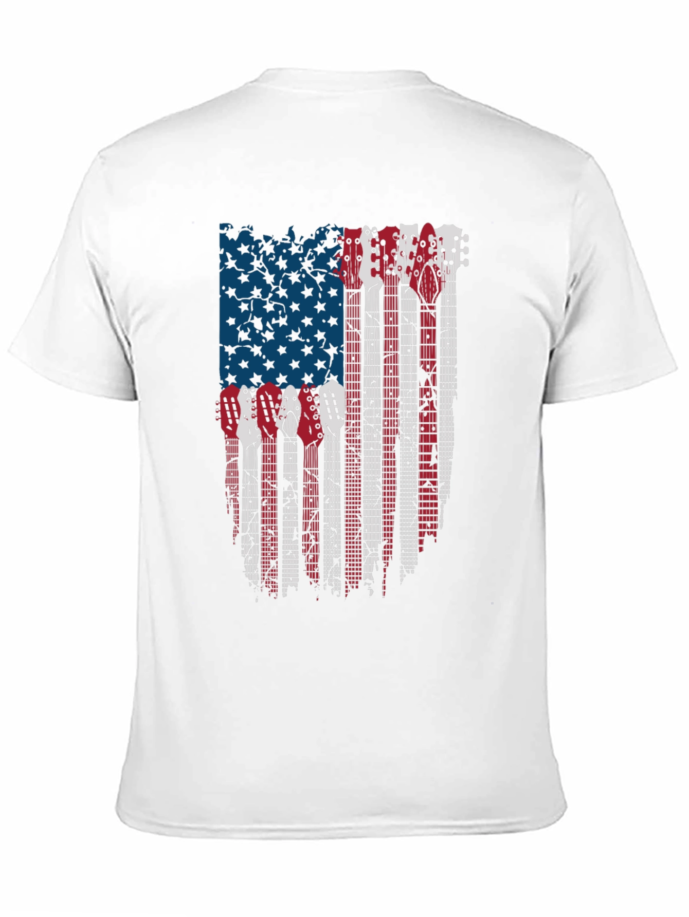 American Flag Guitar T-Shirt