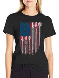 American Flag Guitar T-Shirt
