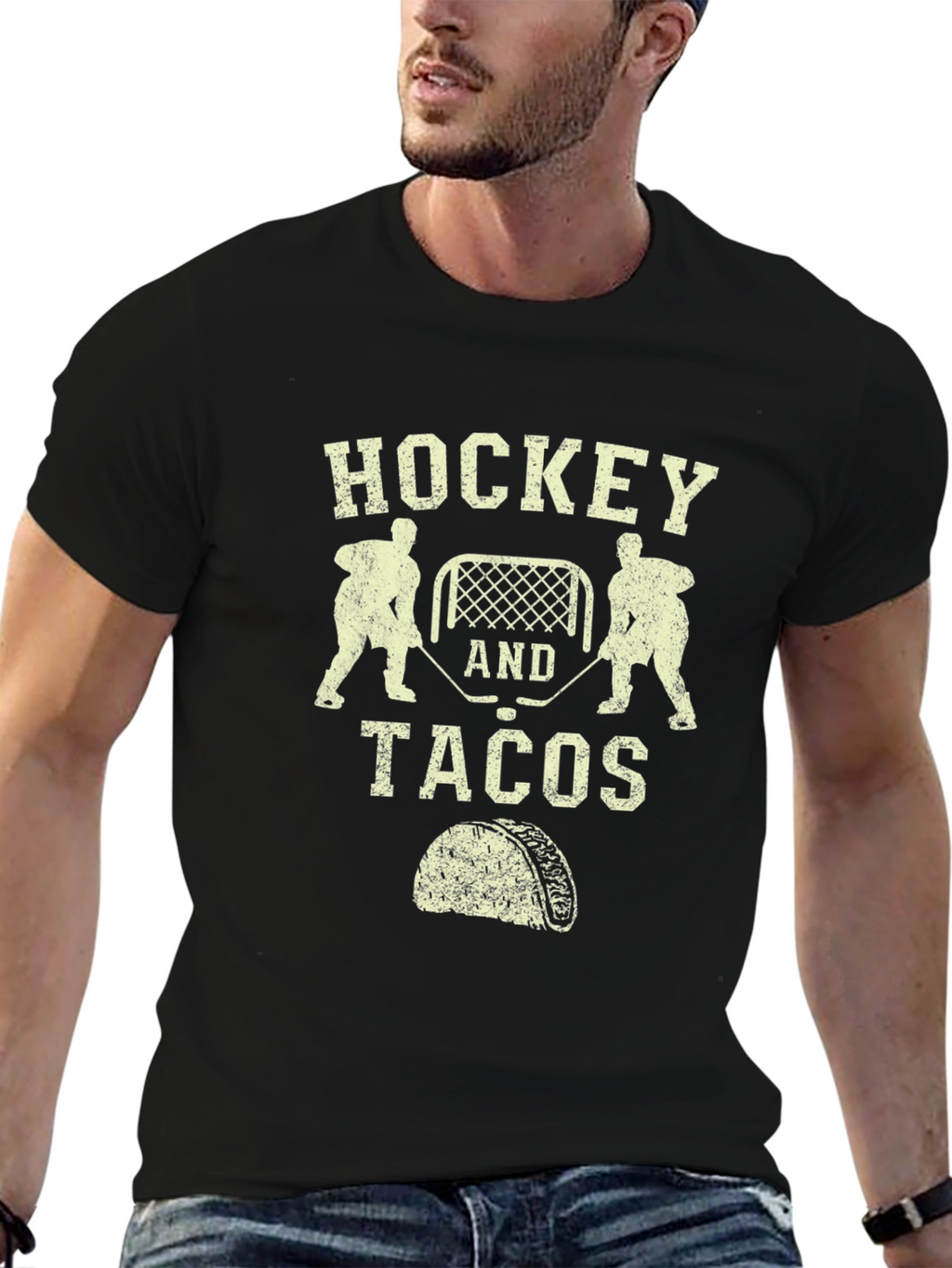 Hockey and Tacos Graphic Tee