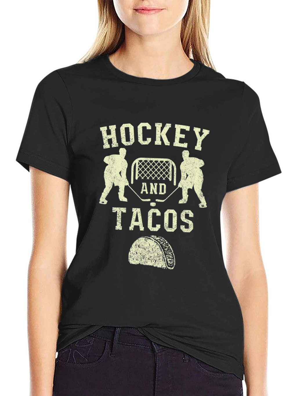 Hockey and Tacos Graphic Tee