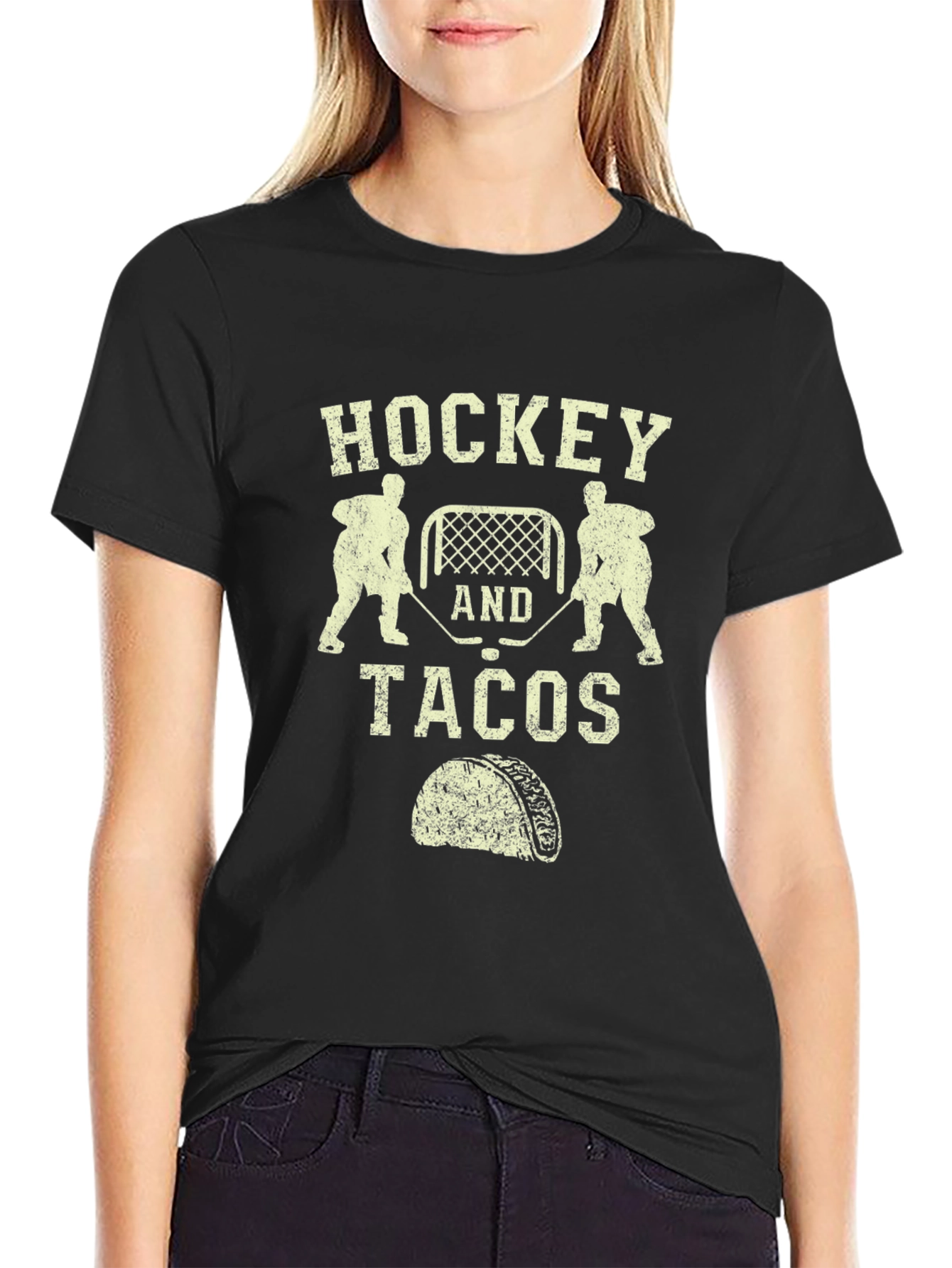 Hockey and Tacos Graphic Tee