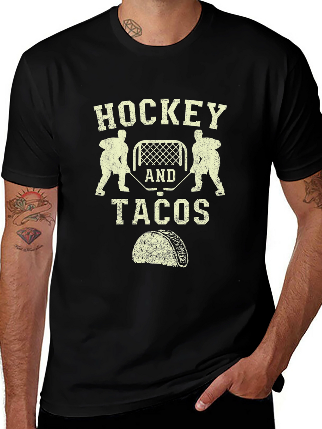 Hockey and Tacos Graphic Tee