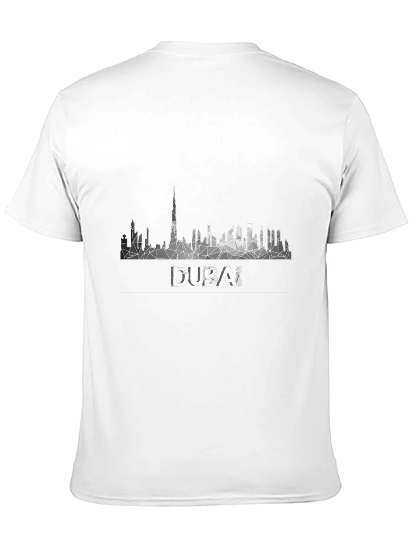 Dubai Skyline Geometric Tee - Modern Graphic T-Shirt