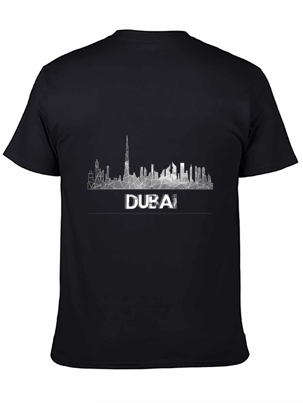 Dubai Skyline Geometric Tee - Modern Graphic T-Shirt