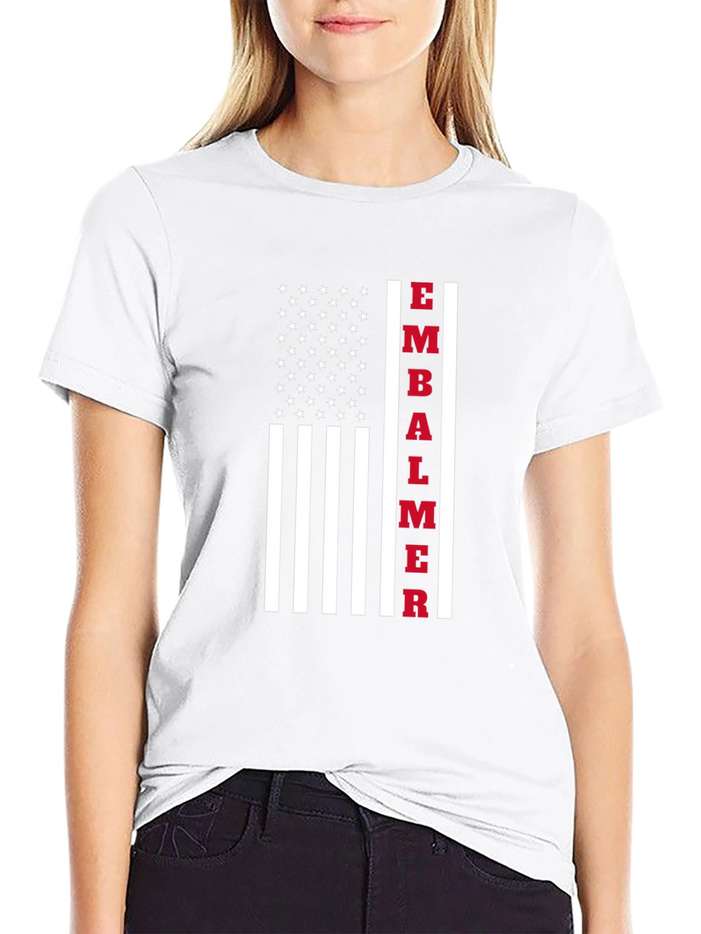 Embalmer American Flag Graphic T-Shirt