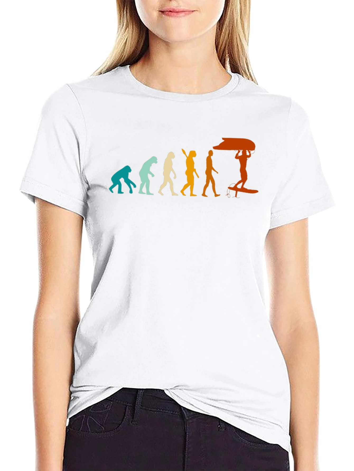 Evolution of Surfing Graphic T-Shirt