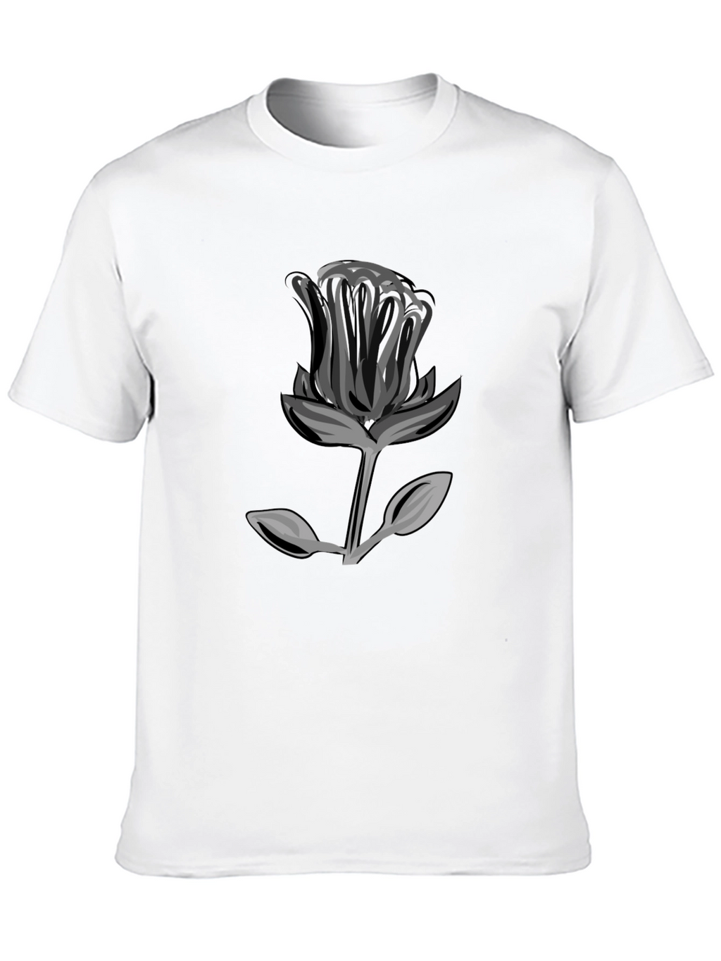 Black Rose Graphic T-Shirt - Modern Streetwear Style