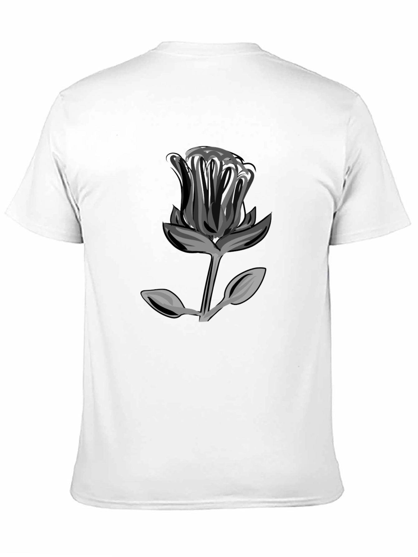Black Rose Graphic T-Shirt - Modern Streetwear Style