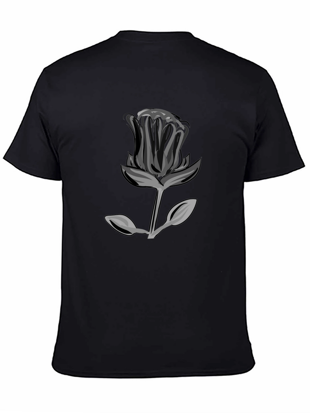Black Rose Graphic T-Shirt - Modern Streetwear Style