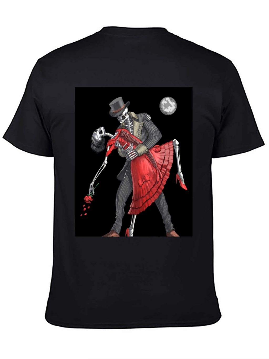 Skeleton Tango T-Shirt - Gothic Dance Design