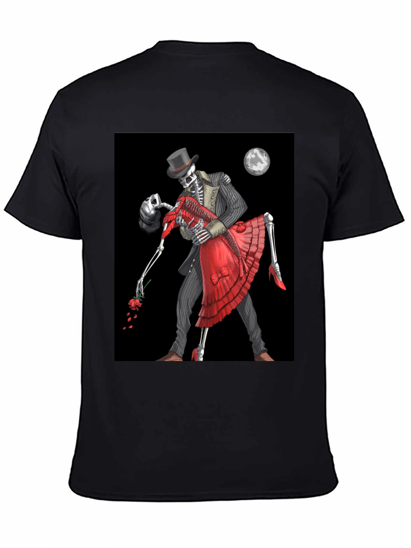 Skeleton Tango T-Shirt - Gothic Dance Design