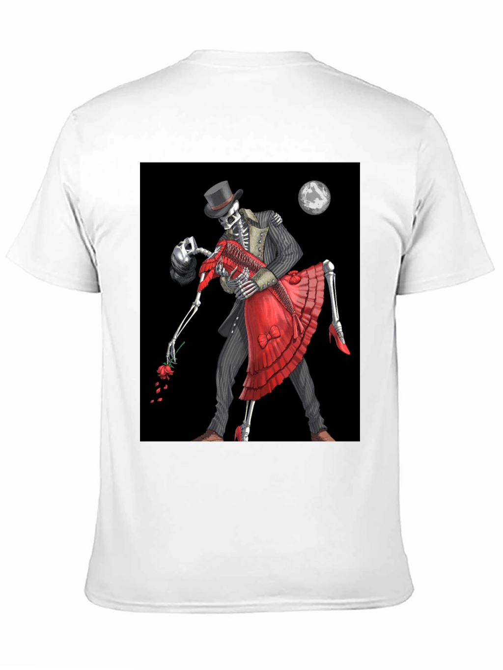 Skeleton Tango T-Shirt - Gothic Dance Design