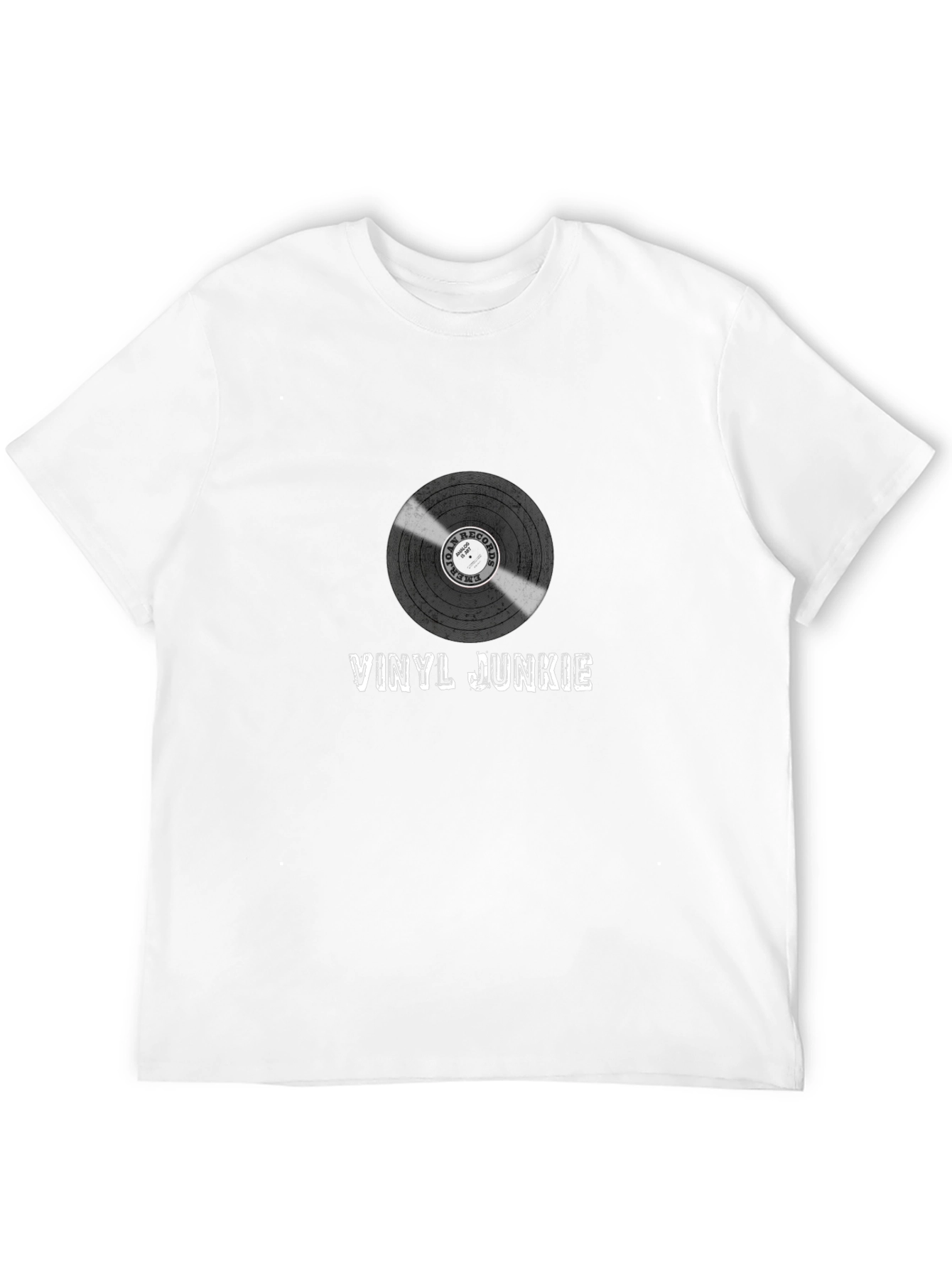 Vinyl Junkie Graphic T-Shirt - Music Lover Tee