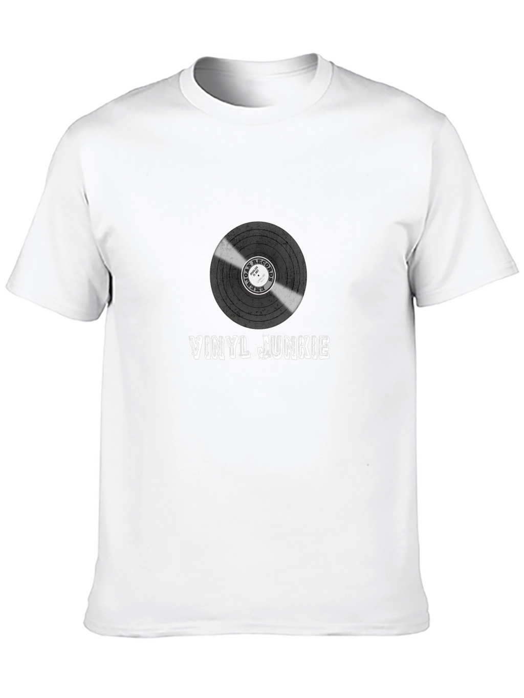 Vinyl Junkie Graphic T-Shirt - Music Lover Tee