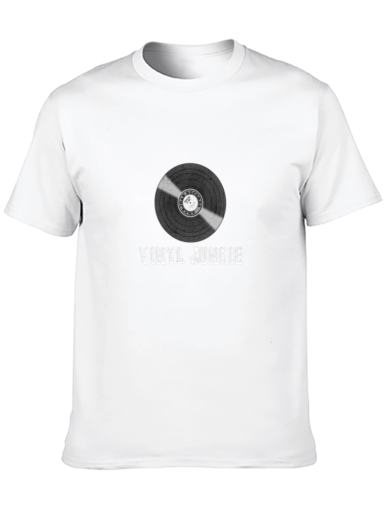Vinyl Junkie Graphic T-Shirt - Music Lover Tee