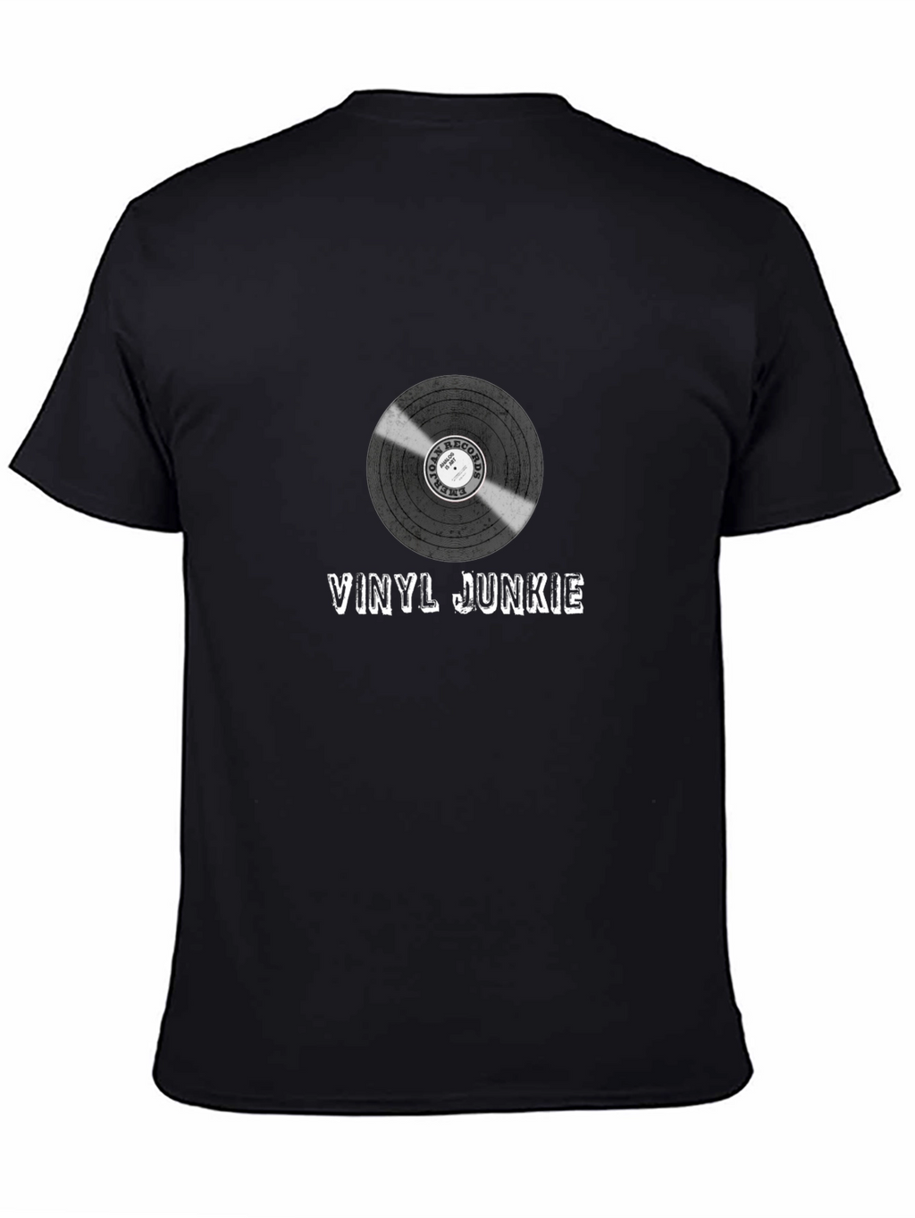 Vinyl Junkie Graphic T-Shirt - Music Lover Tee