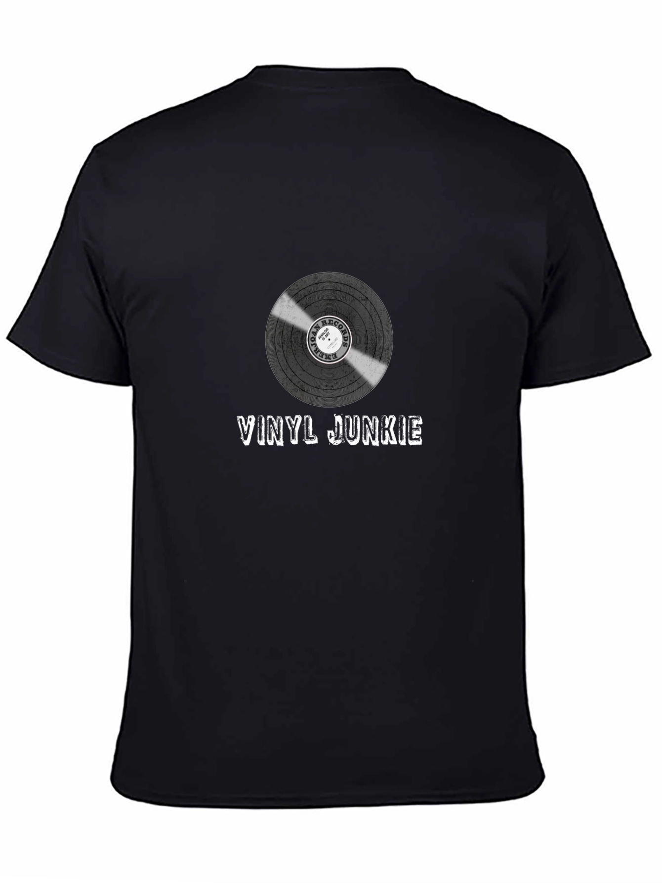 Vinyl Junkie Graphic T-Shirt - Music Lover Tee