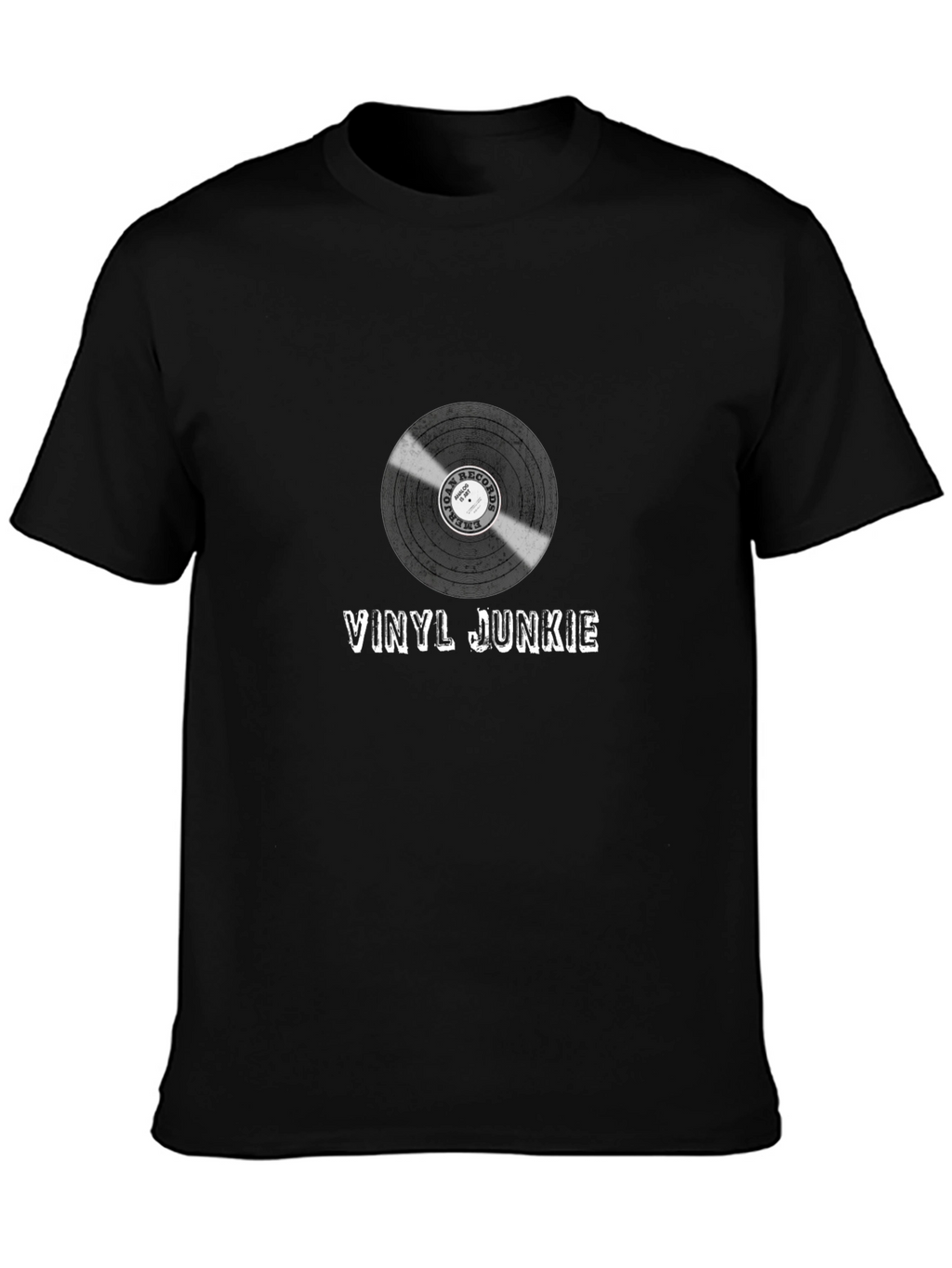 Vinyl Junkie Graphic T-Shirt - Music Lover Tee