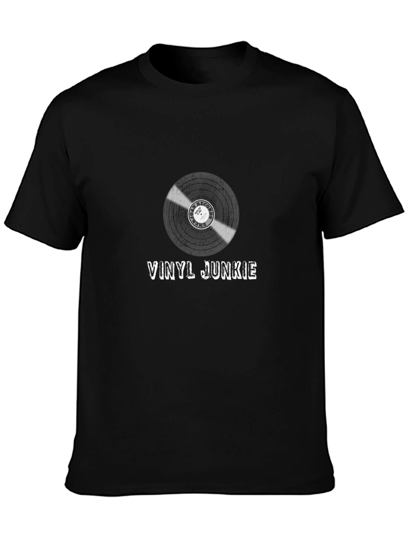 Vinyl Junkie Graphic T-Shirt - Music Lover Tee