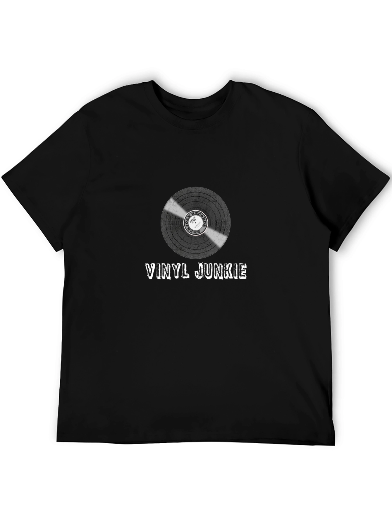 Vinyl Junkie Graphic T-Shirt - Music Lover Tee
