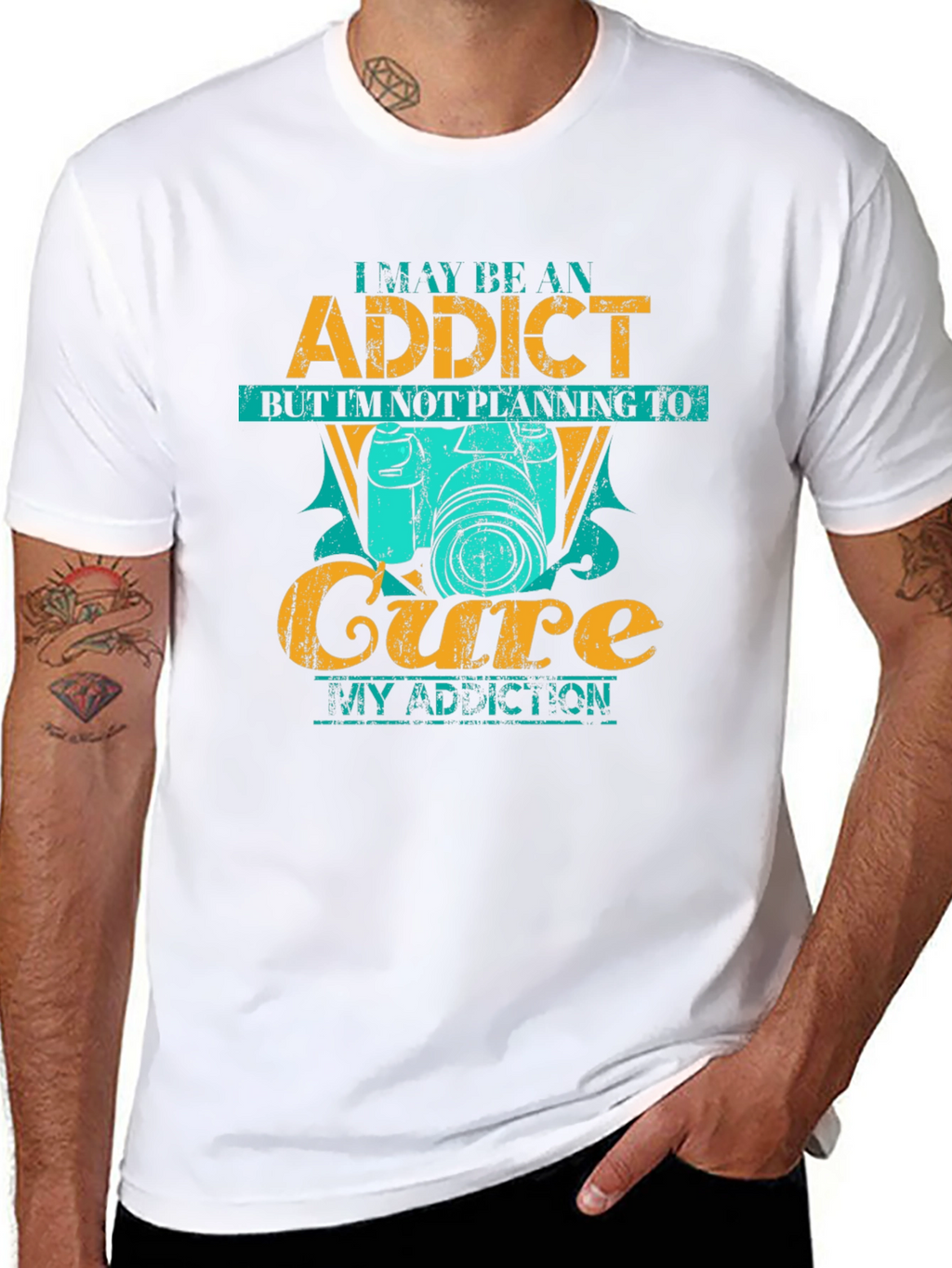 Photographer Addict Black T-Shirt