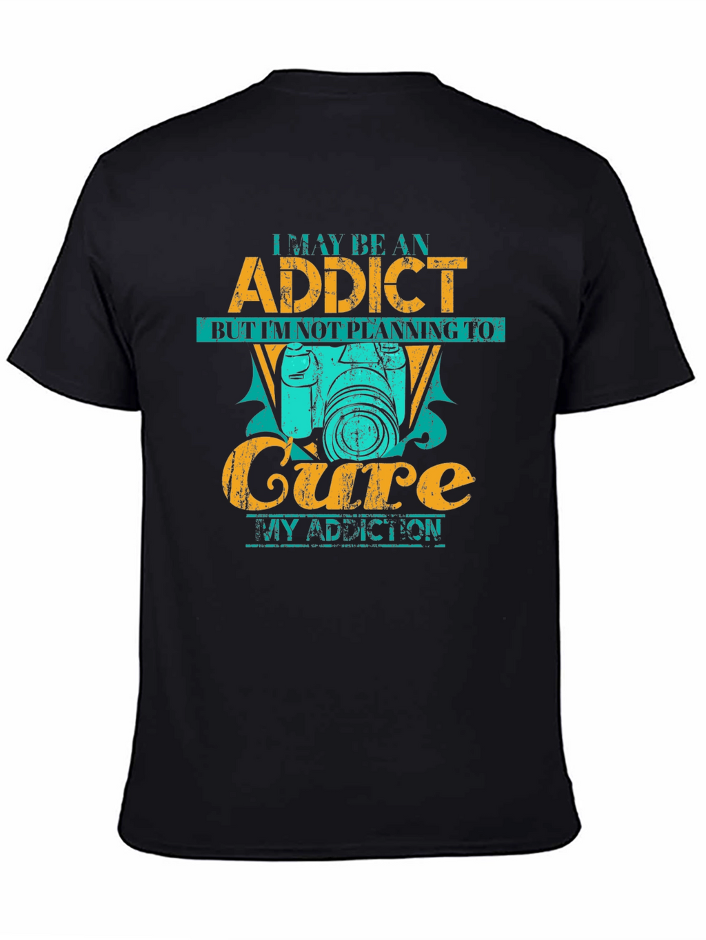Photographer Addict Black T-Shirt