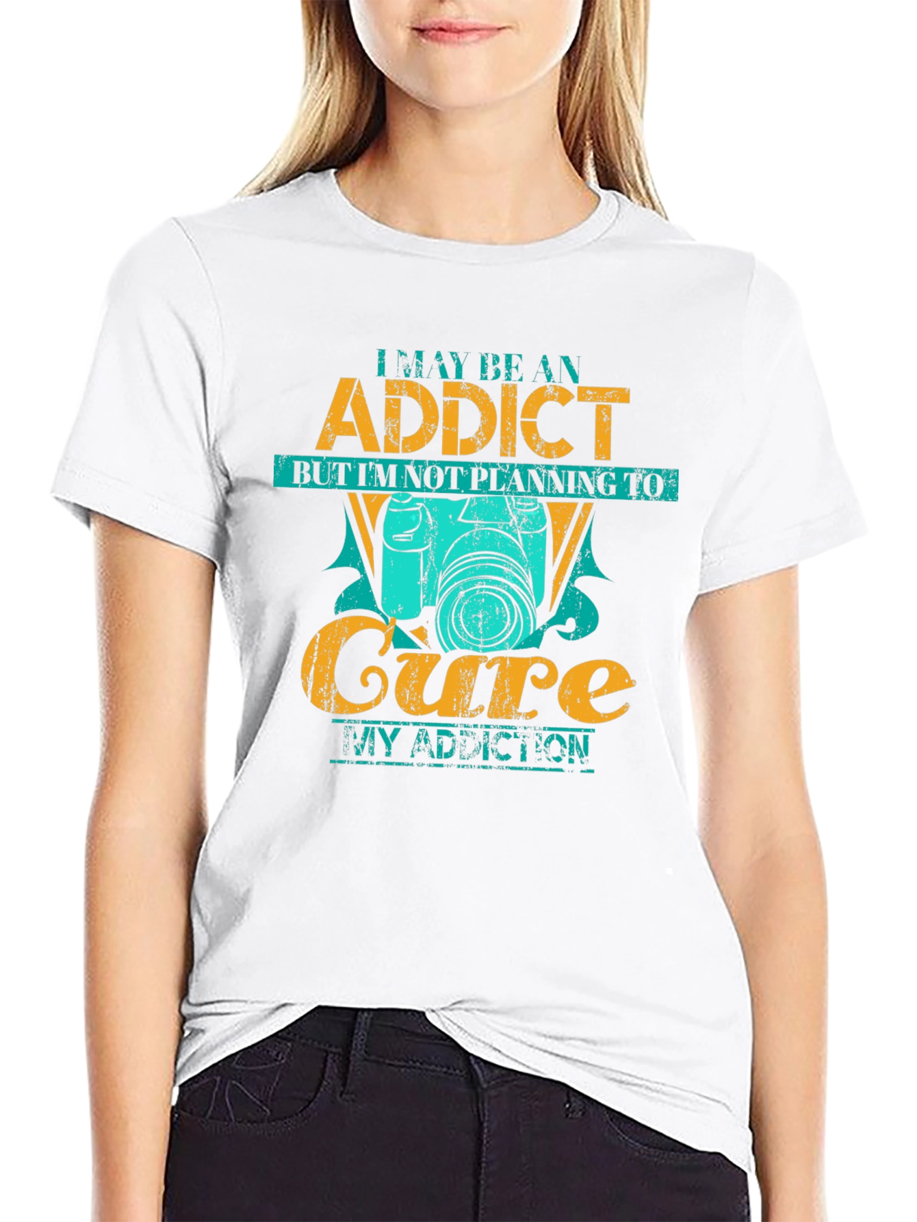 Photographer Addict Black T-Shirt