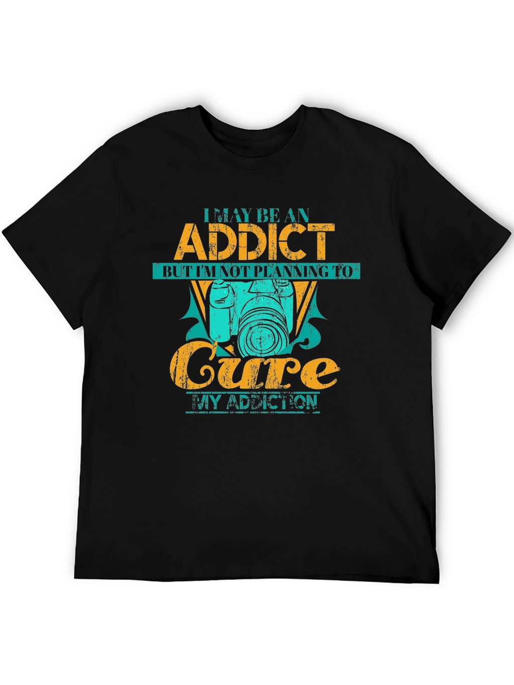Photographer Addict Black T-Shirt
