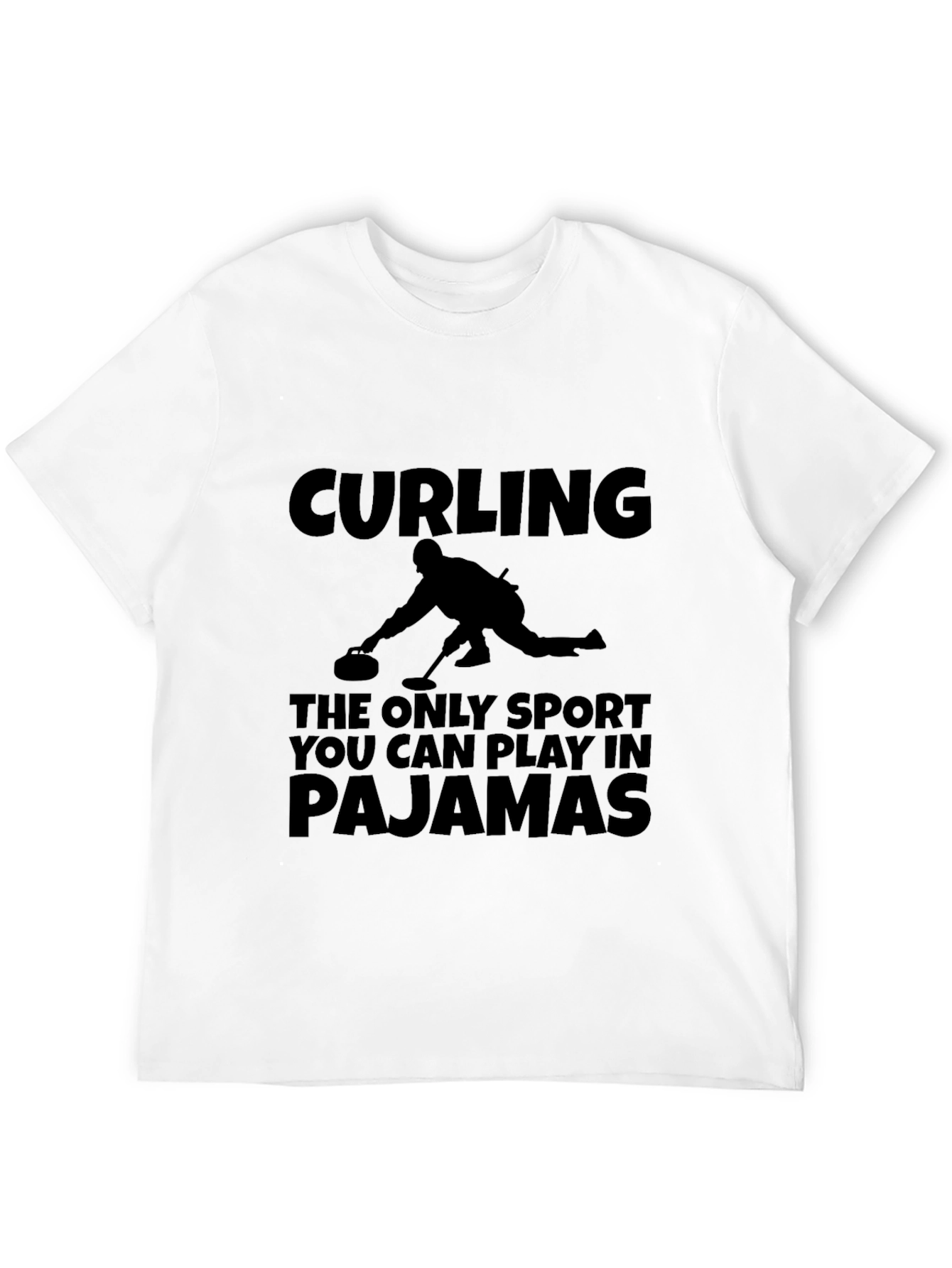 Curling Pajamas Graphic Tee