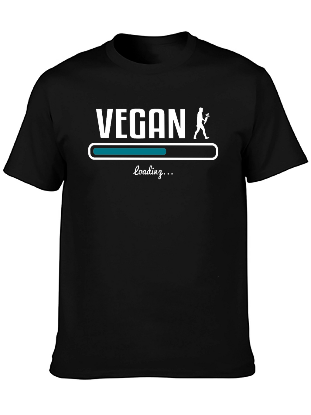 Vegan Loading Funny Graphic T-Shirt