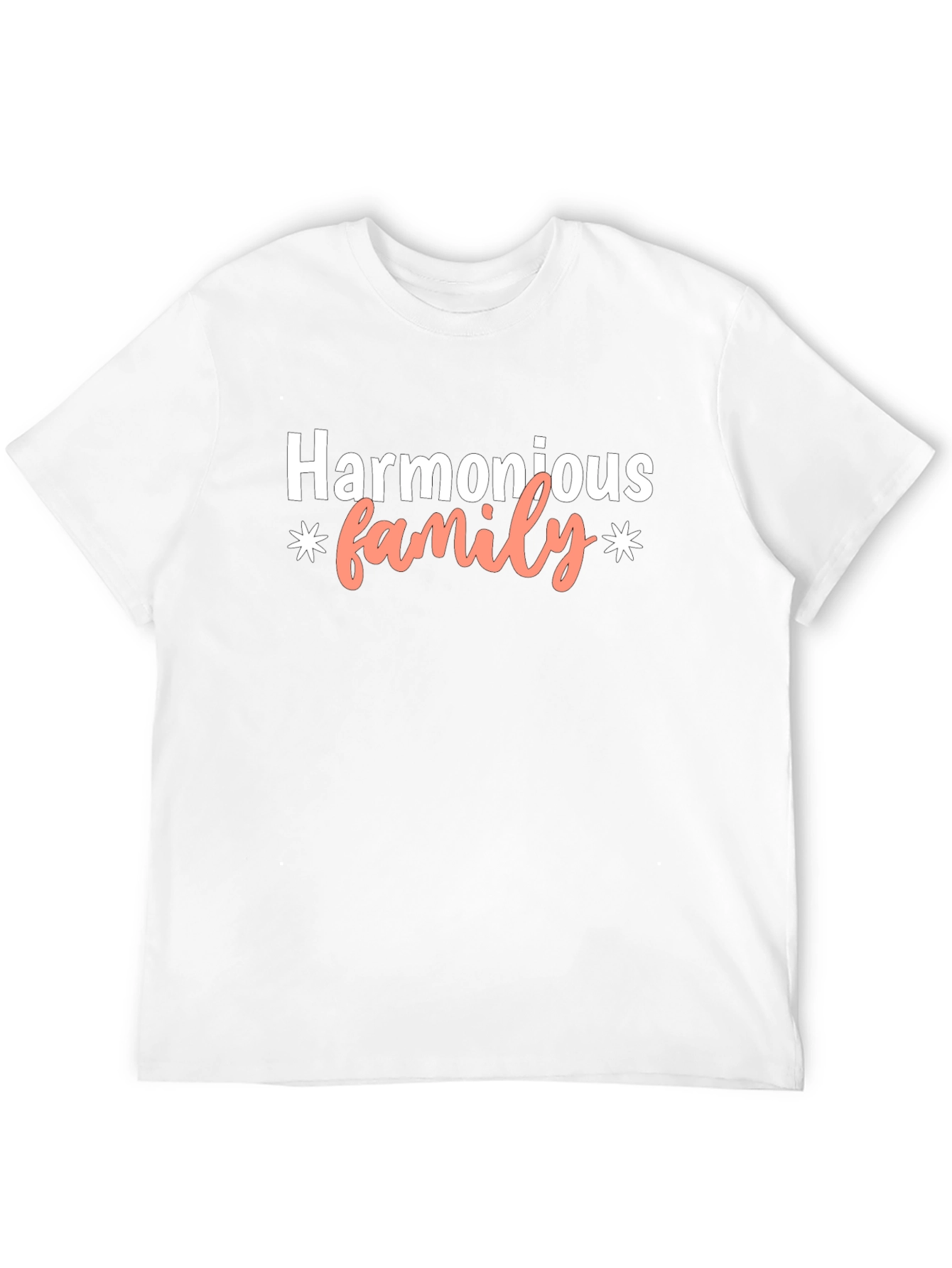Harmonious Family T-Shirt - Black Cotton Blend