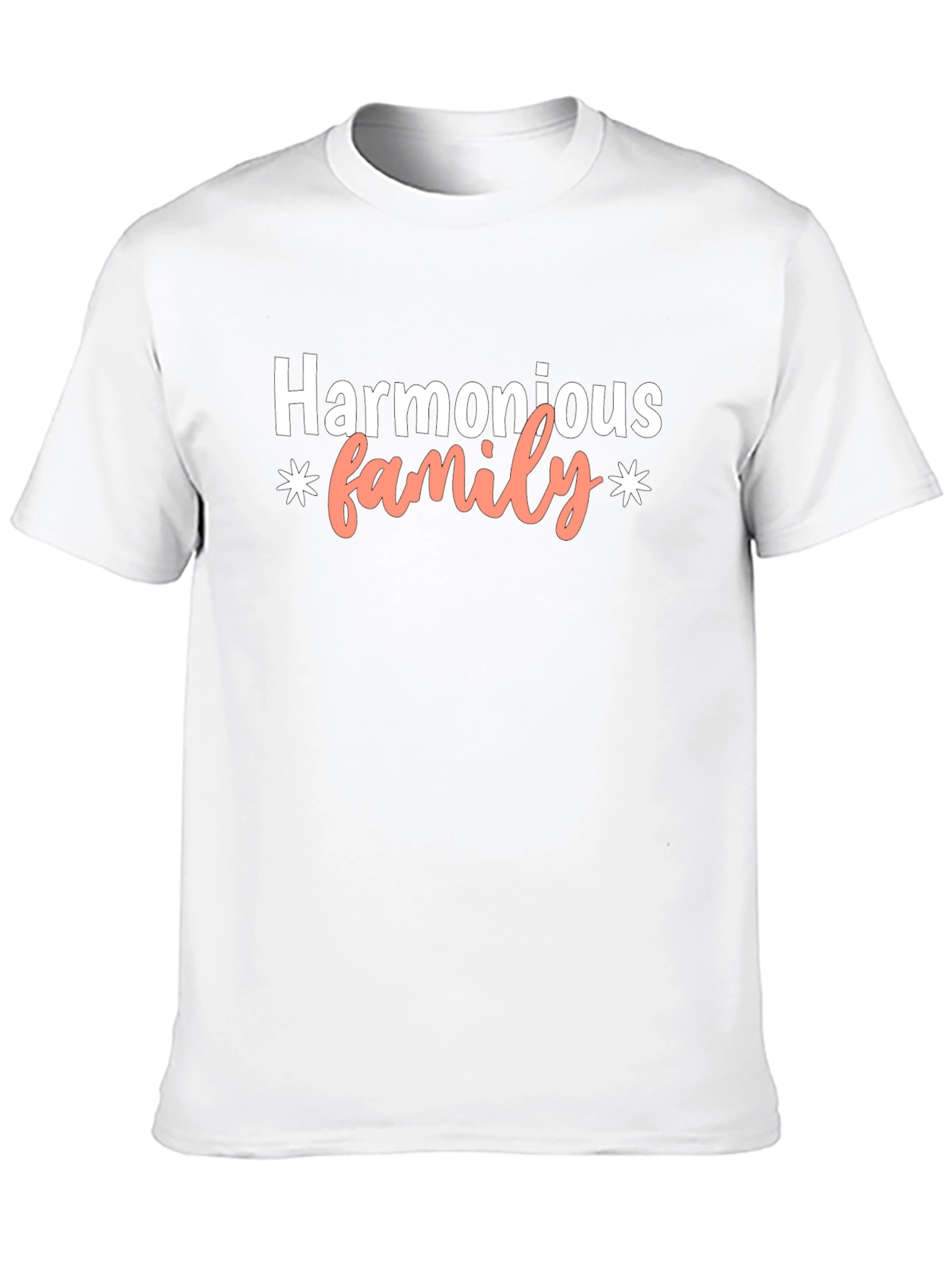 Harmonious Family T-Shirt - Black Cotton Blend