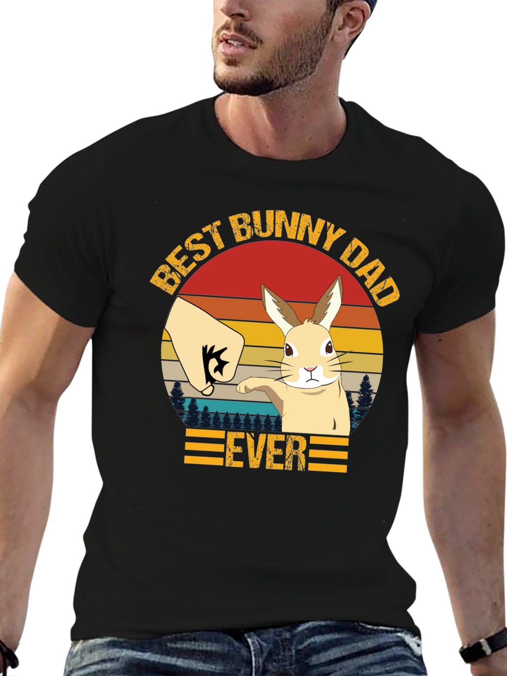 Best Bunny Dad Ever T-Shirt - Fathers Day